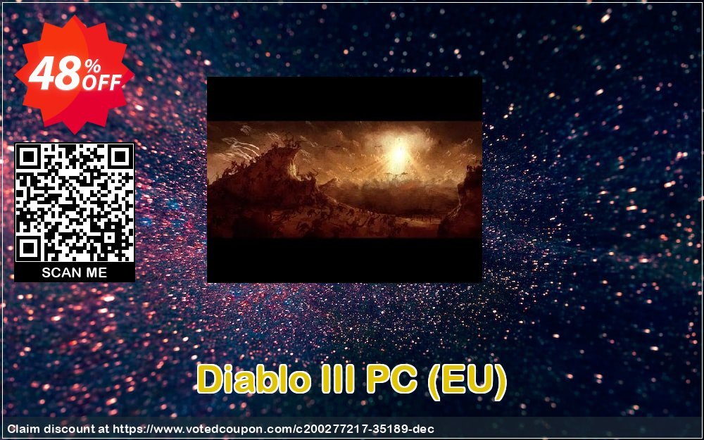 Diablo III PC, EU  Coupon, discount Diablo III PC (EU) Deal 2023 CDkeys. Promotion: Diablo III PC (EU) Exclusive Sale offer 
