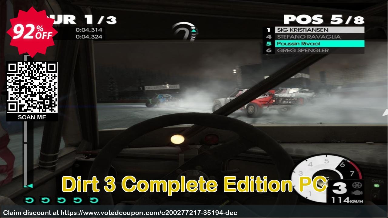 Dirt 3 Complete Edition PC Coupon, discount Dirt 3 Complete Edition PC Deal 2024 CDkeys. Promotion: Dirt 3 Complete Edition PC Exclusive Sale offer 