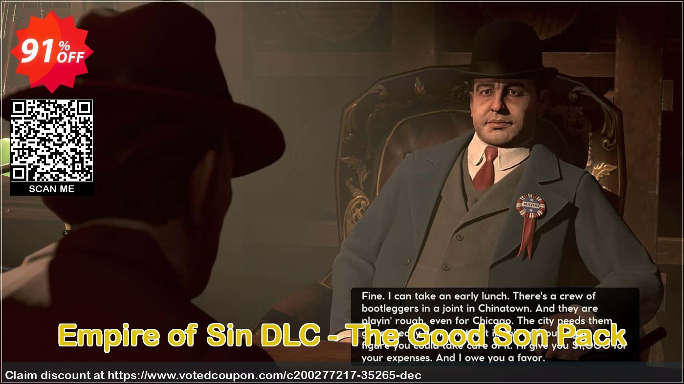 Empire of Sin DLC - The Good Son Pack Coupon, discount Empire of Sin DLC - The Good Son Pack Deal 2024 CDkeys. Promotion: Empire of Sin DLC - The Good Son Pack Exclusive Sale offer 