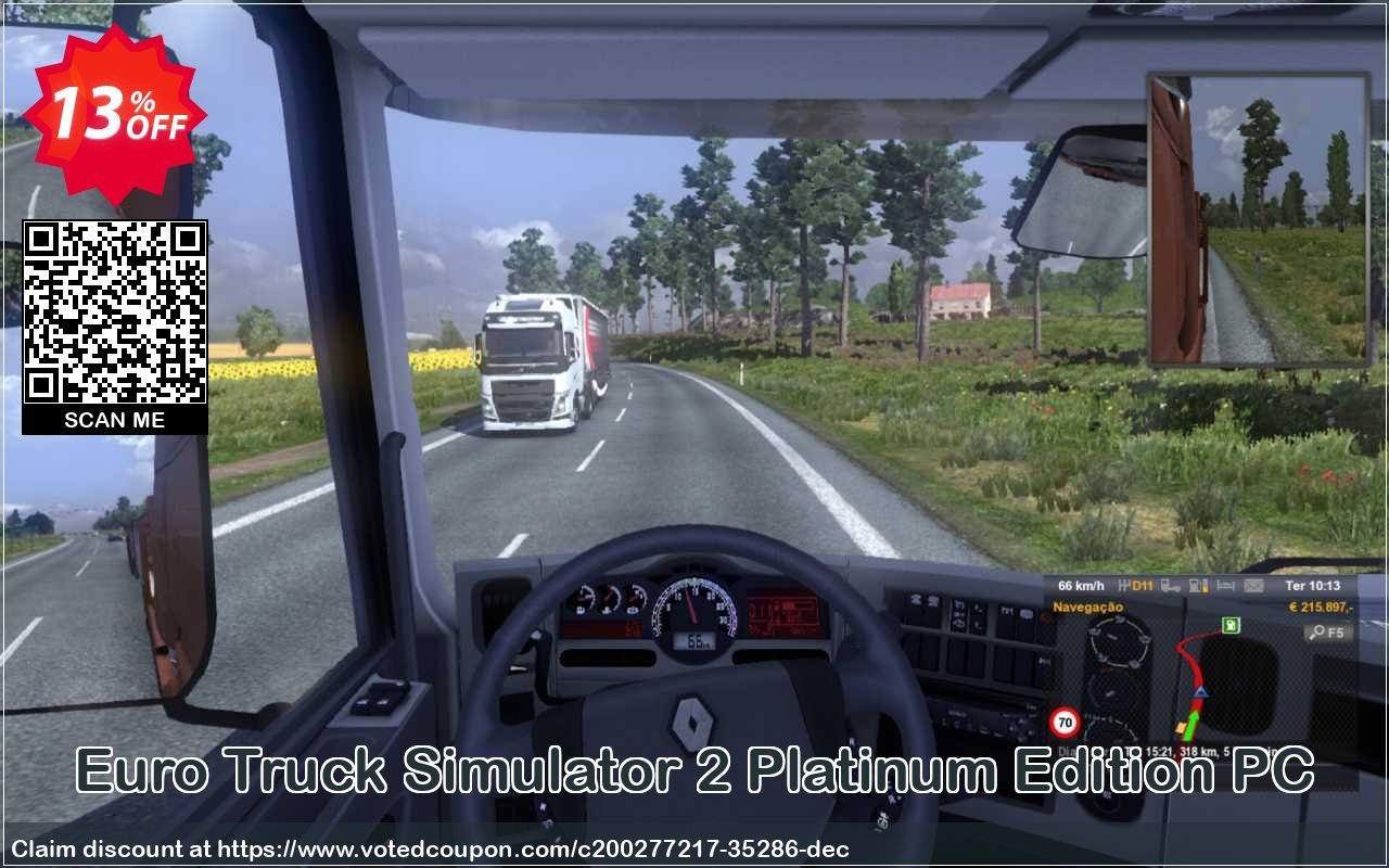 Euro Truck Simulator 2 Platinum Edition PC Coupon Code Apr 2024, 13% OFF - VotedCoupon