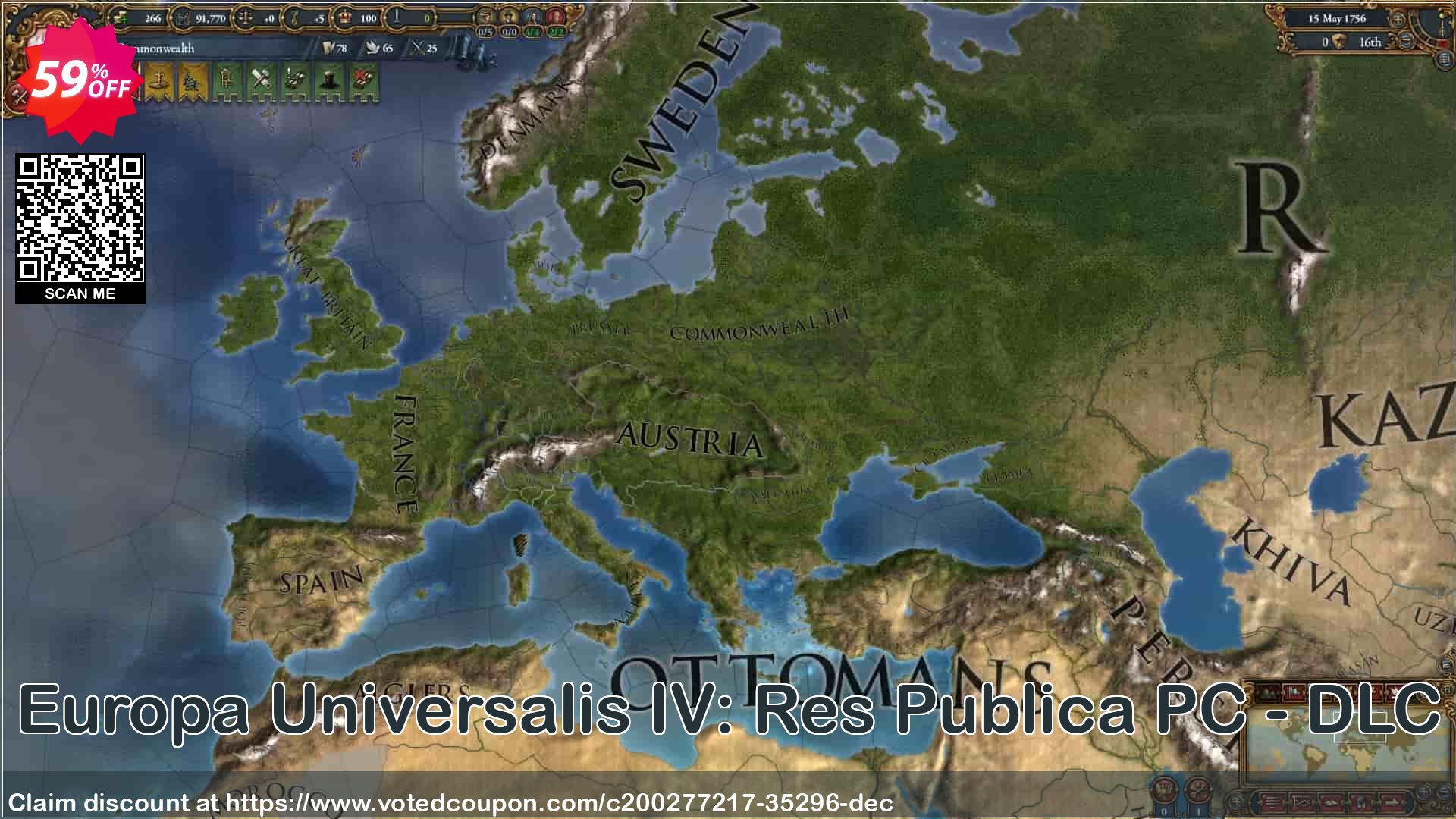 Europa Universalis IV: Res Publica PC - DLC Coupon Code Apr 2024, 59% OFF - VotedCoupon