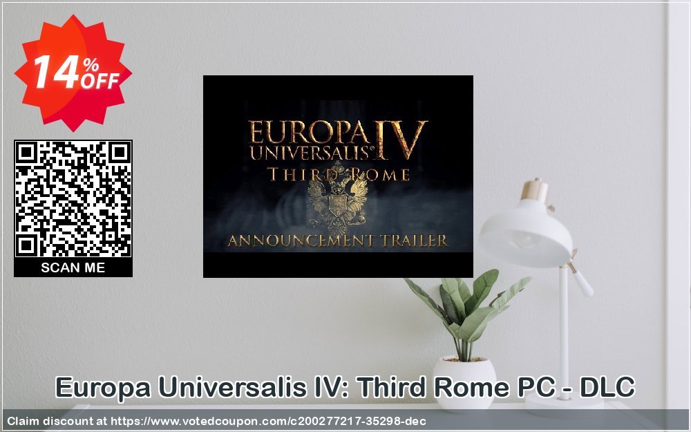 Europa Universalis IV: Third Rome PC - DLC Coupon, discount Europa Universalis IV: Third Rome PC - DLC Deal 2024 CDkeys. Promotion: Europa Universalis IV: Third Rome PC - DLC Exclusive Sale offer 