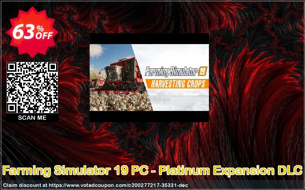 Farming Simulator 19 PC - Platinum Expansion DLC Coupon, discount Farming Simulator 19 PC - Platinum Expansion DLC Deal 2024 CDkeys. Promotion: Farming Simulator 19 PC - Platinum Expansion DLC Exclusive Sale offer 