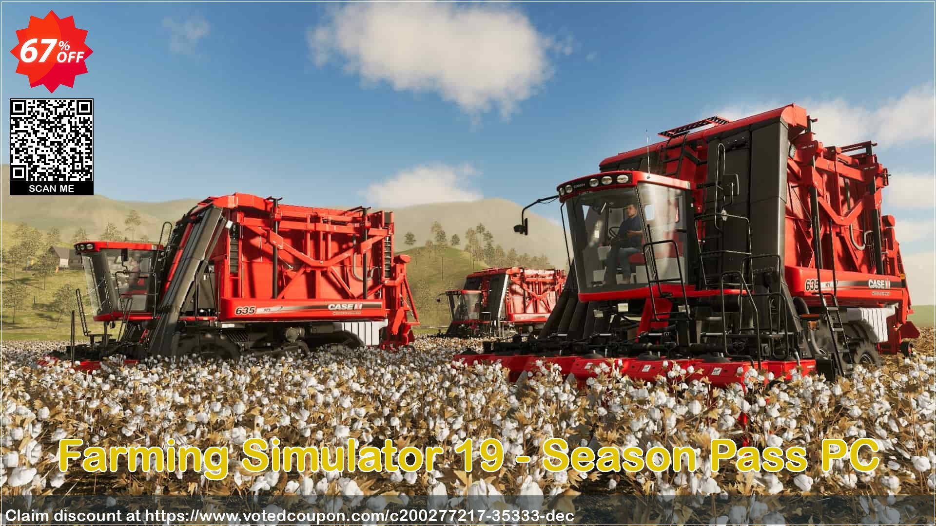 Farming Simulator 19 - Season Pass PC Coupon, discount Farming Simulator 19 - Season Pass PC Deal 2024 CDkeys. Promotion: Farming Simulator 19 - Season Pass PC Exclusive Sale offer 