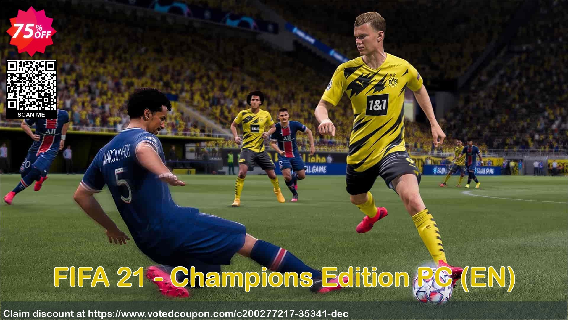 FIFA 21 - Champions Edition PC, EN  Coupon, discount FIFA 21 - Champions Edition PC (EN) Deal 2024 CDkeys. Promotion: FIFA 21 - Champions Edition PC (EN) Exclusive Sale offer 