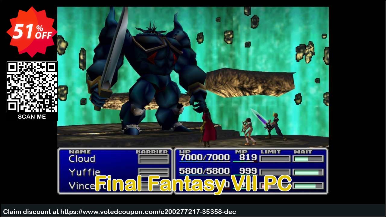 Final Fantasy VII PC Coupon Code May 2024, 51% OFF - VotedCoupon