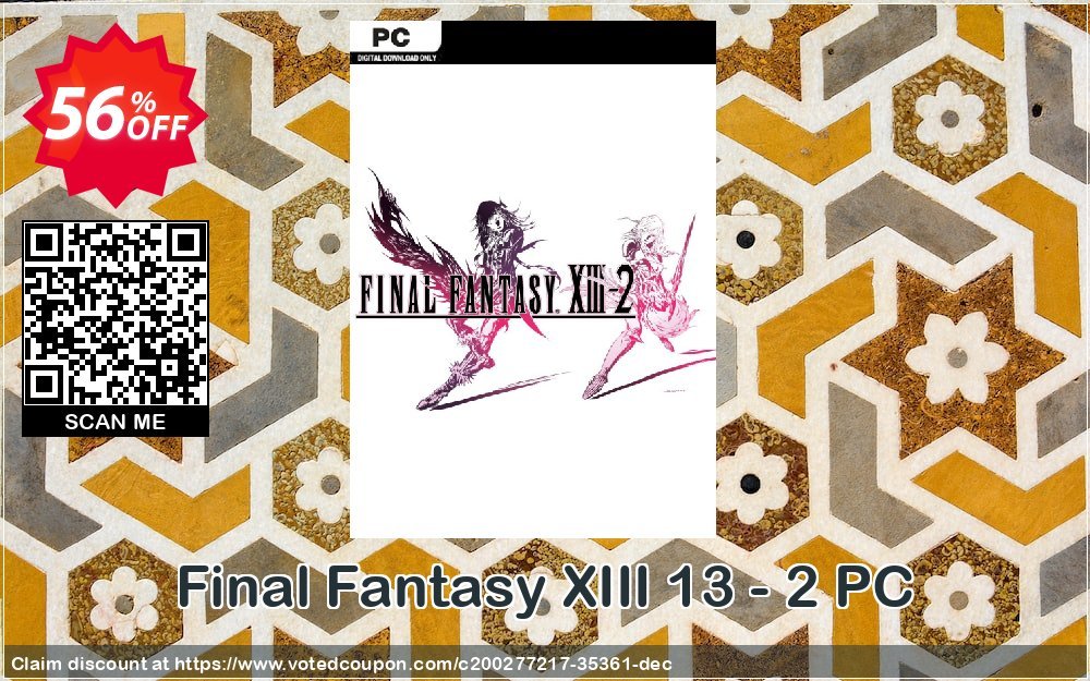 Final Fantasy XIII 13 - 2 PC Coupon, discount Final Fantasy XIII 13 - 2 PC Deal 2024 CDkeys. Promotion: Final Fantasy XIII 13 - 2 PC Exclusive Sale offer 