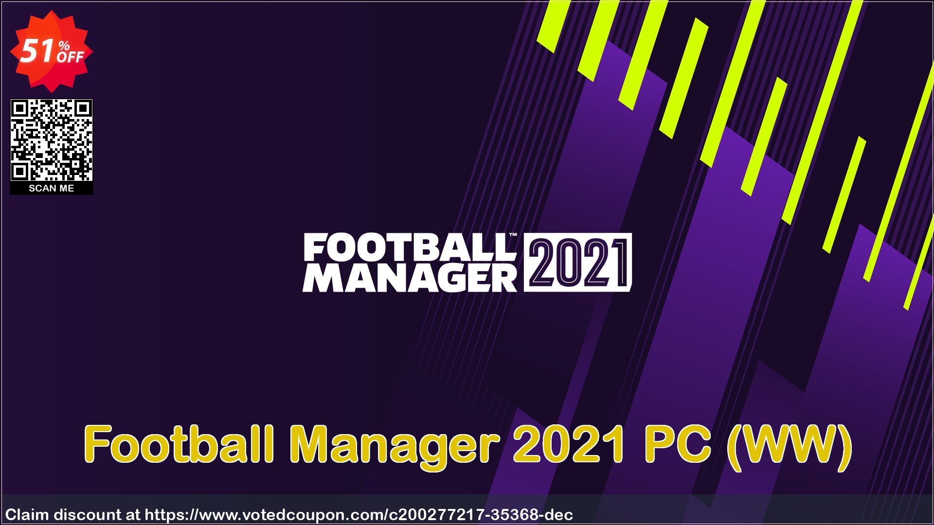 Football Manager 2021 PC, WW  Coupon Code Apr 2024, 51% OFF - VotedCoupon