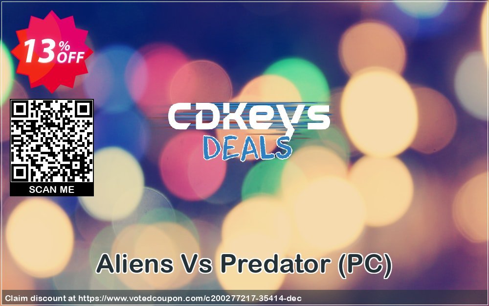 Aliens Vs Predator, PC  Coupon, discount Aliens Vs Predator (PC) Deal 2024 CDkeys. Promotion: Aliens Vs Predator (PC) Exclusive Sale offer 