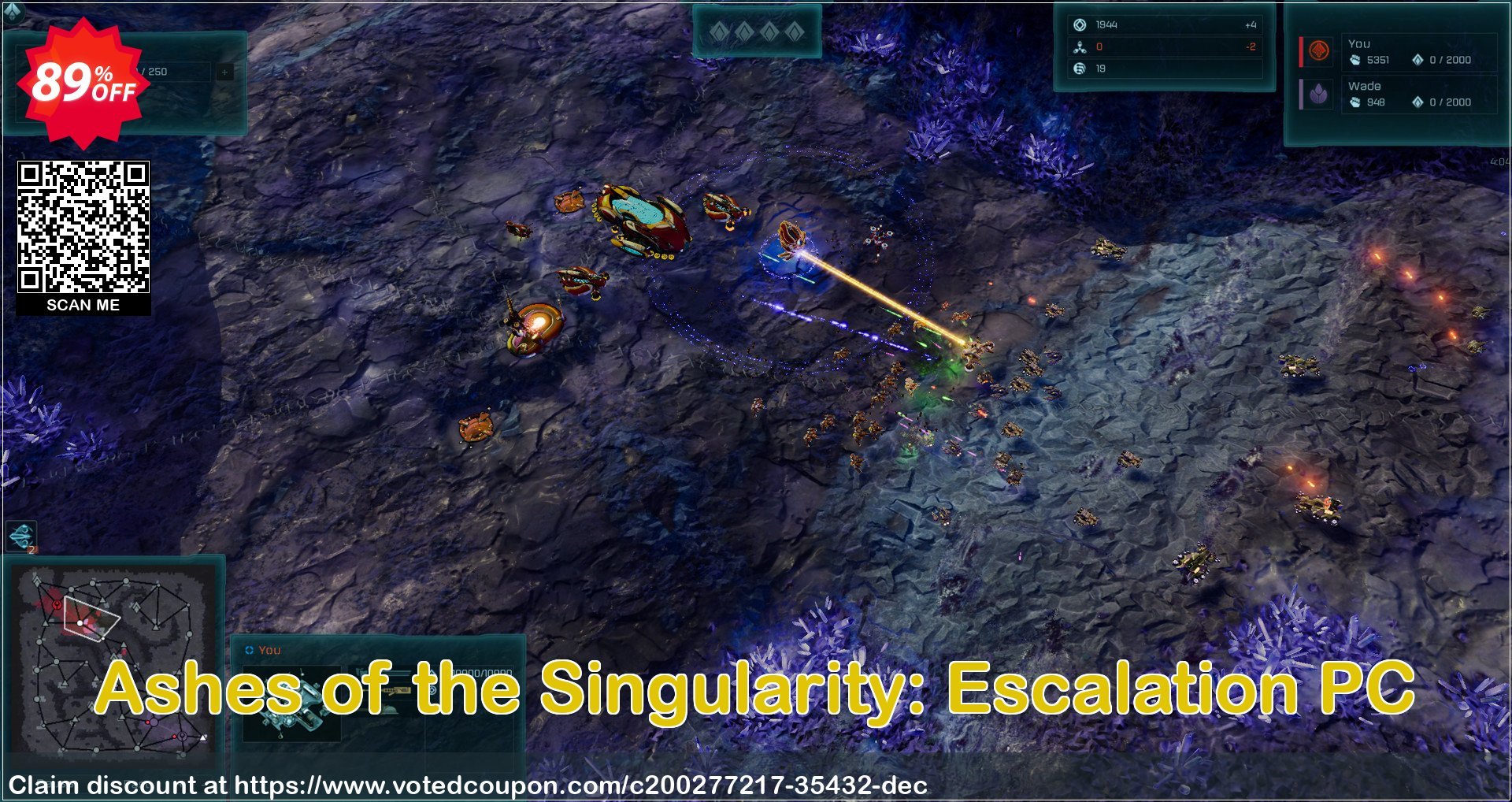 Ashes of the Singularity: Escalation PC Coupon Code May 2024, 89% OFF - VotedCoupon