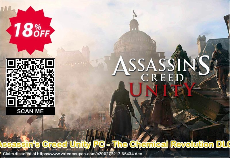 Assassin&#039;s Creed Unity PC - The Chemical Revolution DLC Coupon, discount Assassin's Creed Unity PC - The Chemical Revolution DLC Deal 2024 CDkeys. Promotion: Assassin's Creed Unity PC - The Chemical Revolution DLC Exclusive Sale offer 