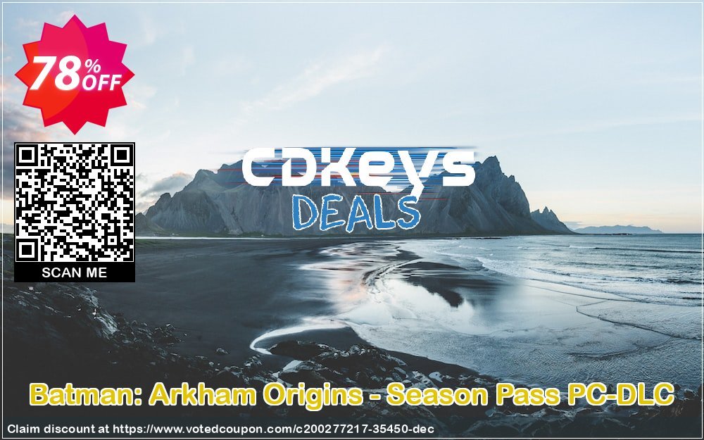 Batman: Arkham Origins - Season Pass PC-DLC Coupon, discount Batman: Arkham Origins - Season Pass PC-DLC Deal 2024 CDkeys. Promotion: Batman: Arkham Origins - Season Pass PC-DLC Exclusive Sale offer 