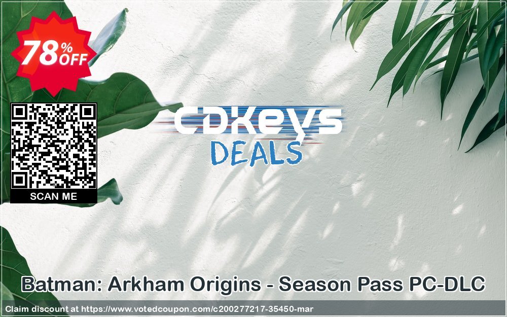 Batman: Arkham Origins - Season Pass PC-DLC Coupon Code Jun 2024, 78% OFF - VotedCoupon