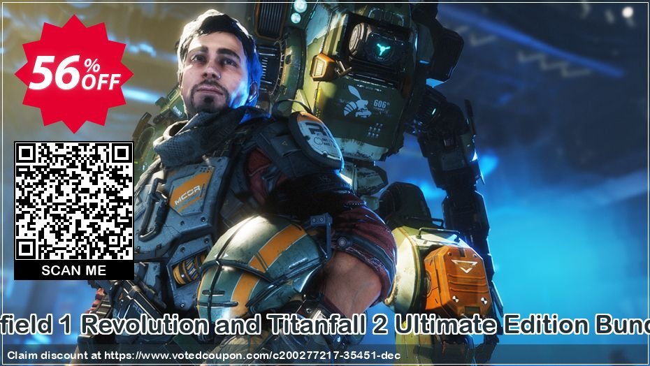 Battlefield 1 Revolution and Titanfall 2 Ultimate Edition Bundle PC Coupon, discount Battlefield 1 Revolution and Titanfall 2 Ultimate Edition Bundle PC Deal 2024 CDkeys. Promotion: Battlefield 1 Revolution and Titanfall 2 Ultimate Edition Bundle PC Exclusive Sale offer 