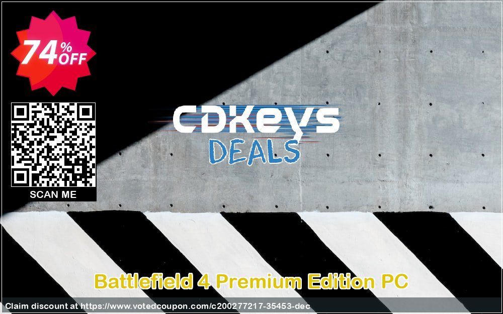 Battlefield 4 Premium Edition PC Coupon, discount Battlefield 4 Premium Edition PC Deal 2024 CDkeys. Promotion: Battlefield 4 Premium Edition PC Exclusive Sale offer 