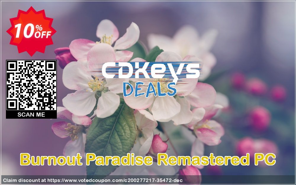 Burnout Paradise Remastered PC Coupon, discount Burnout Paradise Remastered PC Deal 2024 CDkeys. Promotion: Burnout Paradise Remastered PC Exclusive Sale offer 