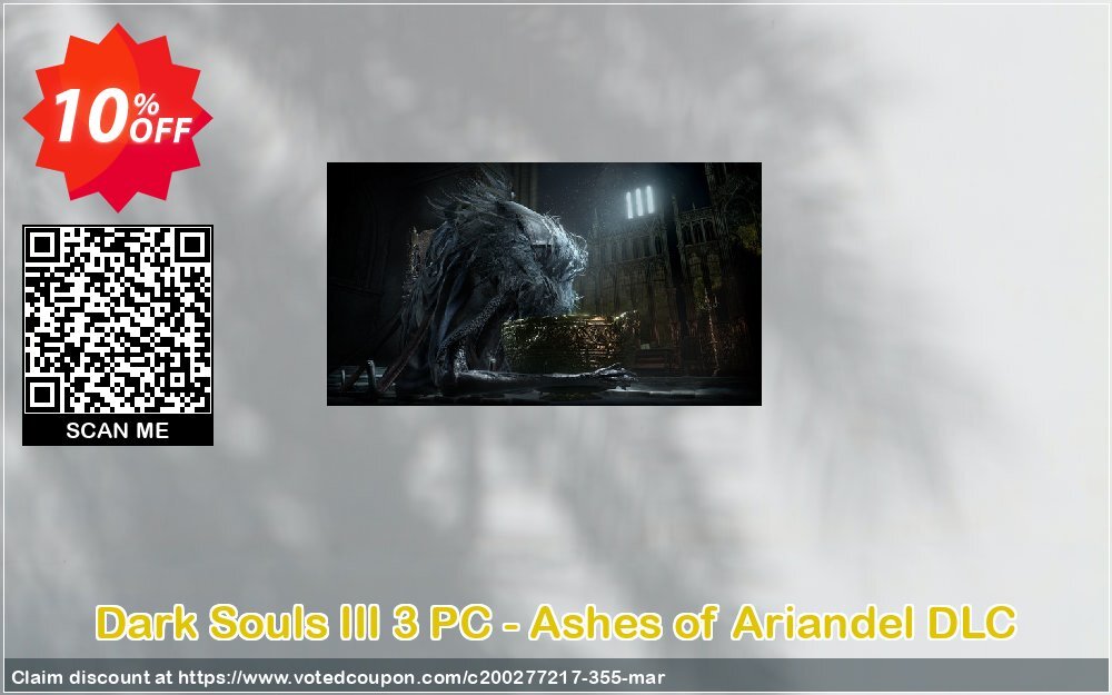 Dark Souls III 3 PC - Ashes of Ariandel DLC Coupon Code May 2024, 10% OFF - VotedCoupon