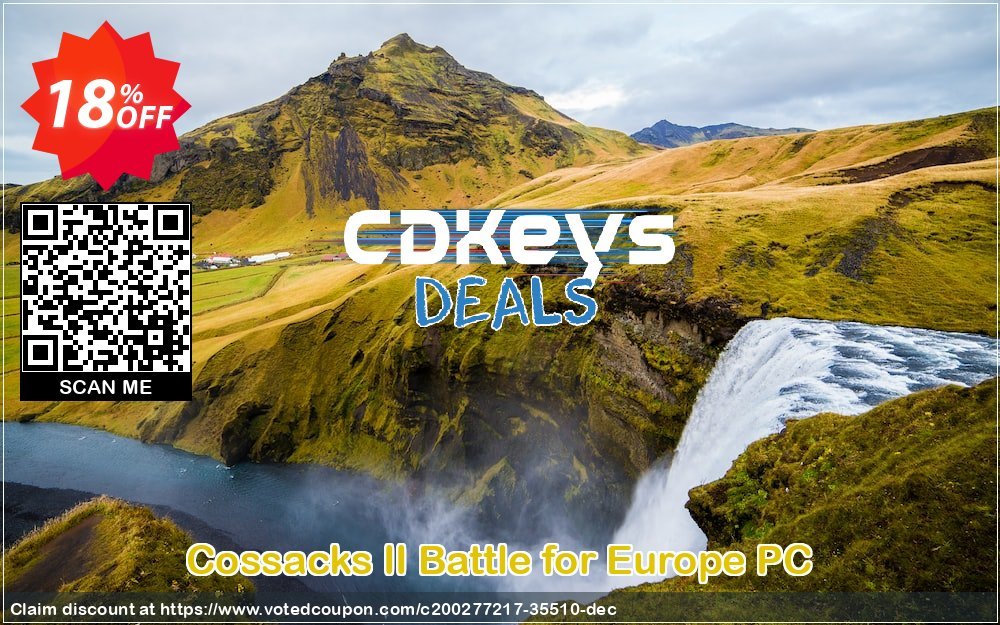 Cossacks II Battle for Europe PC Coupon, discount Cossacks II Battle for Europe PC Deal 2024 CDkeys. Promotion: Cossacks II Battle for Europe PC Exclusive Sale offer 