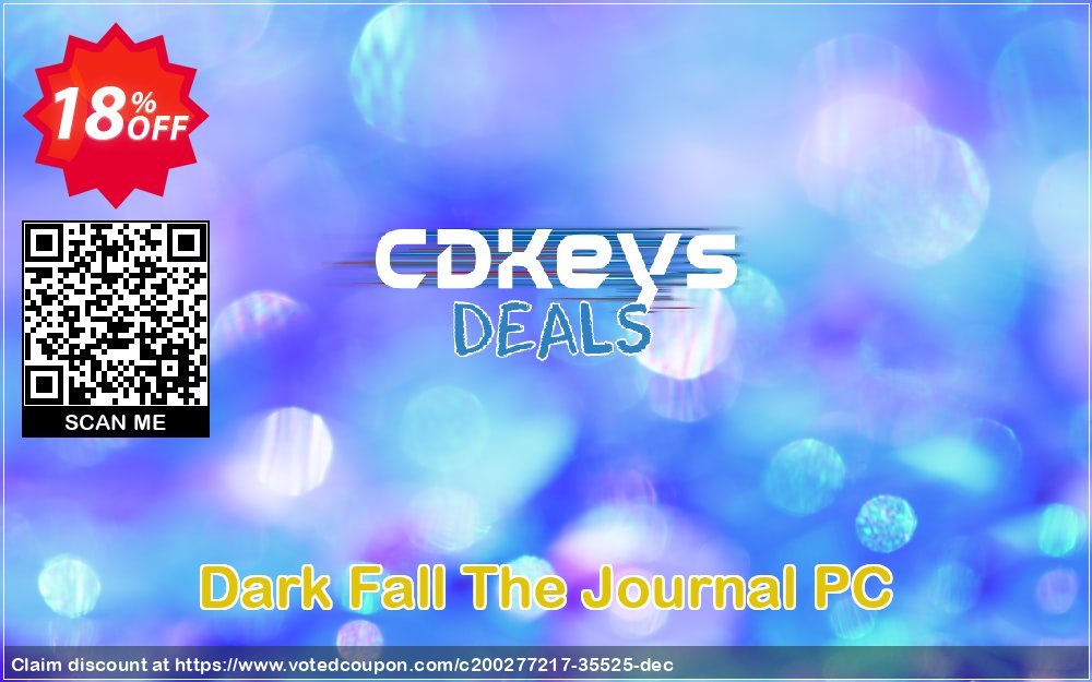 Dark Fall The Journal PC Coupon, discount Dark Fall The Journal PC Deal 2023 CDkeys. Promotion: Dark Fall The Journal PC Exclusive Sale offer 