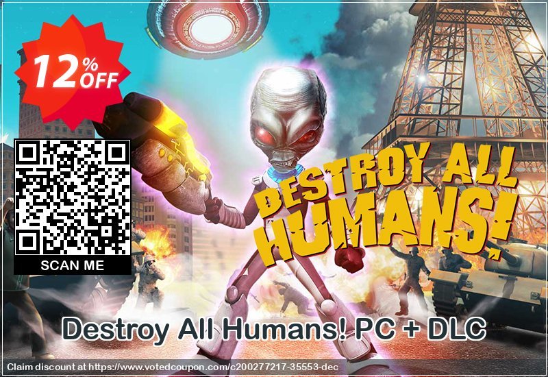Destroy All Humans! PC + DLC Coupon Code Apr 2024, 12% OFF - VotedCoupon