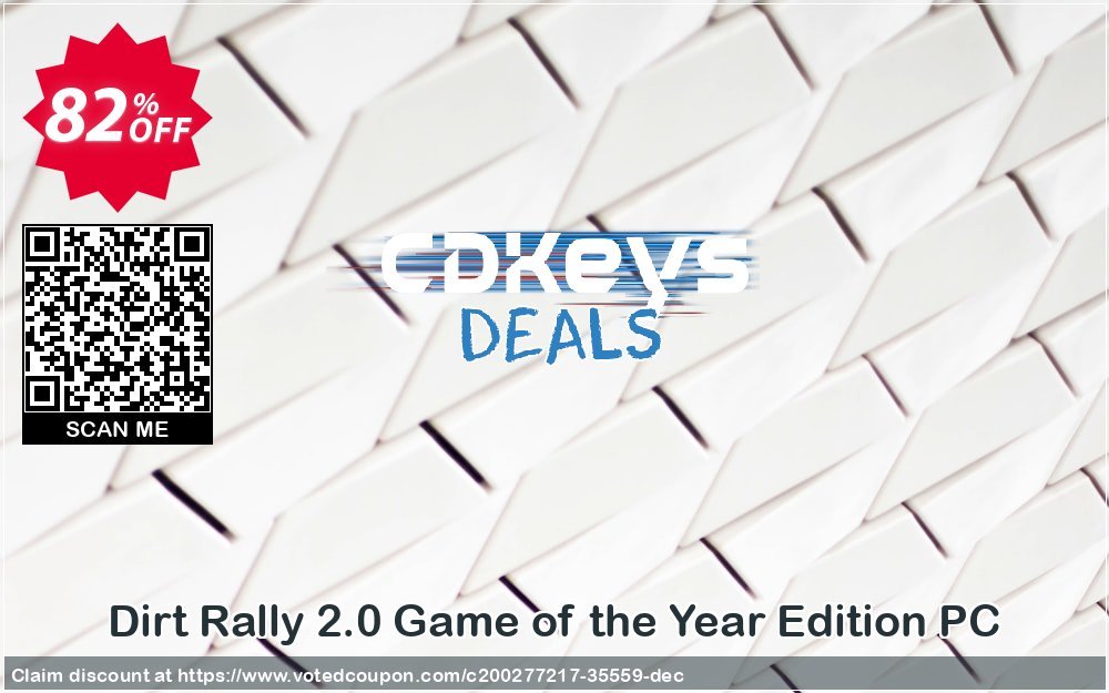 Dirt Rally 2.0 Game of the Year Edition PC Coupon, discount Dirt Rally 2.0 Game of the Year Edition PC Deal 2024 CDkeys. Promotion: Dirt Rally 2.0 Game of the Year Edition PC Exclusive Sale offer 