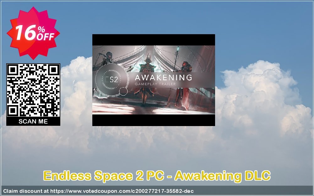 Endless Space 2 PC - Awakening DLC Coupon, discount Endless Space 2 PC - Awakening DLC Deal 2024 CDkeys. Promotion: Endless Space 2 PC - Awakening DLC Exclusive Sale offer 