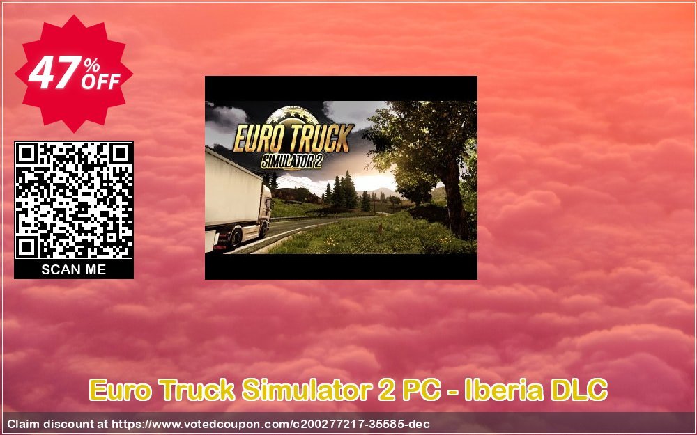 Euro Truck Simulator 2 PC - Iberia DLC Coupon, discount Euro Truck Simulator 2 PC - Iberia DLC Deal 2024 CDkeys. Promotion: Euro Truck Simulator 2 PC - Iberia DLC Exclusive Sale offer 