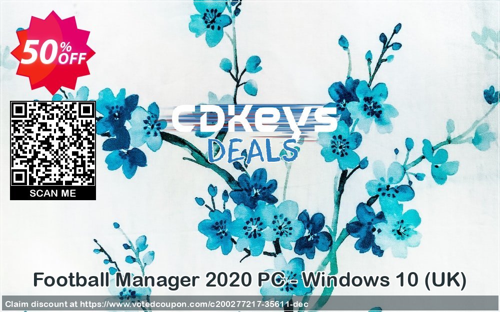 Football Manager 2020 PC - WINDOWS 10, UK  Coupon, discount Football Manager 2024 PC - Windows 10 (UK) Deal 2024 CDkeys. Promotion: Football Manager 2020 PC - Windows 10 (UK) Exclusive Sale offer 