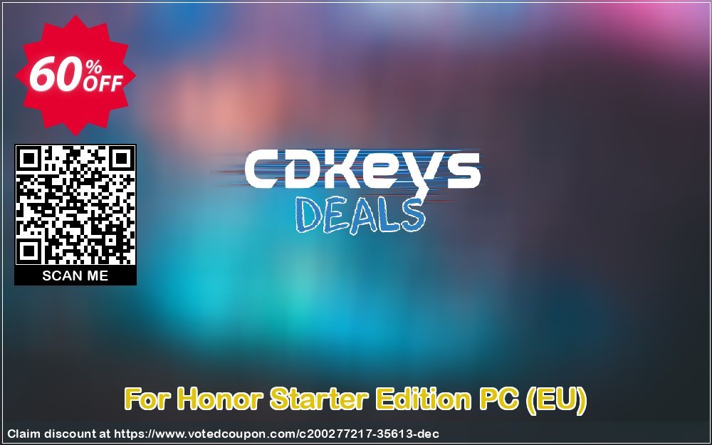 For Honor Starter Edition PC, EU  Coupon Code May 2024, 60% OFF - VotedCoupon