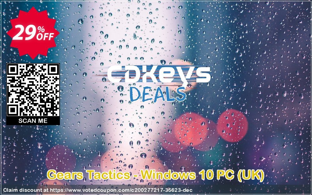 Gears Tactics - WINDOWS 10 PC, UK  Coupon, discount Gears Tactics - Windows 10 PC (UK) Deal 2024 CDkeys. Promotion: Gears Tactics - Windows 10 PC (UK) Exclusive Sale offer 
