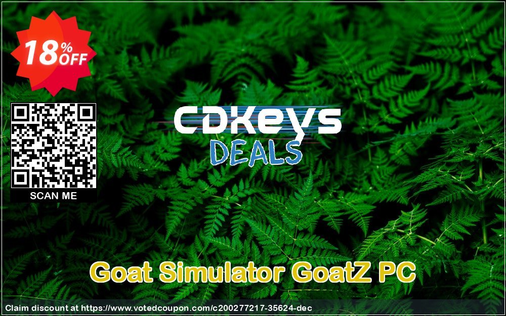 Goat Simulator GoatZ PC Coupon, discount Goat Simulator GoatZ PC Deal 2024 CDkeys. Promotion: Goat Simulator GoatZ PC Exclusive Sale offer 