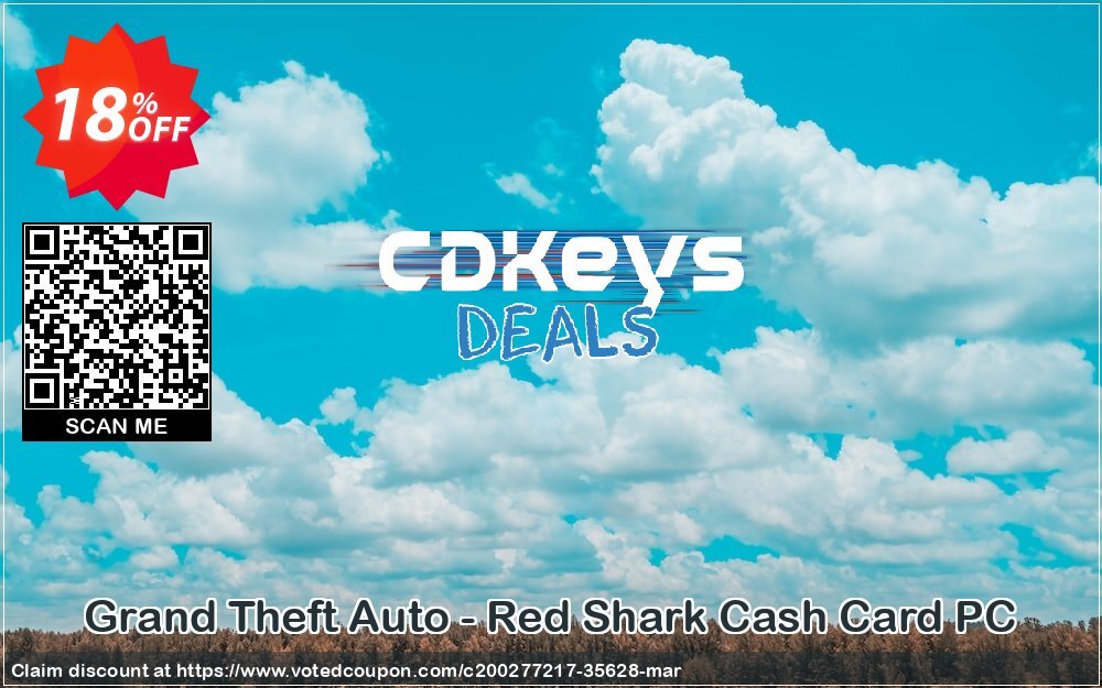 Grand Theft Auto - Red Shark Cash Card PC Coupon, discount Grand Theft Auto - Red Shark Cash Card PC Deal 2024 CDkeys. Promotion: Grand Theft Auto - Red Shark Cash Card PC Exclusive Sale offer 