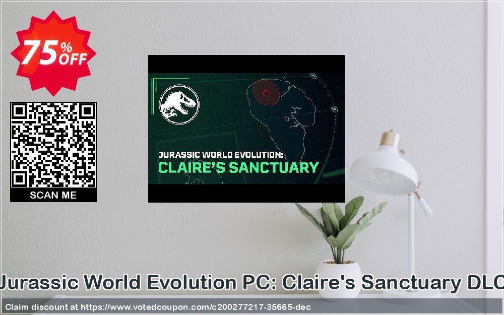 Jurassic World Evolution PC: Claire's Sanctuary DLC Coupon Code Apr 2024, 75% OFF - VotedCoupon