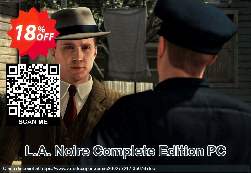 L.A. Noire Complete Edition PC Coupon Code Apr 2024, 18% OFF - VotedCoupon