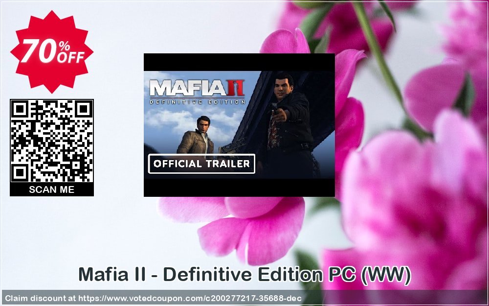 Mafia II - Definitive Edition PC, WW  Coupon, discount Mafia II - Definitive Edition PC (WW) Deal 2023 CDkeys. Promotion: Mafia II - Definitive Edition PC (WW) Exclusive Sale offer 