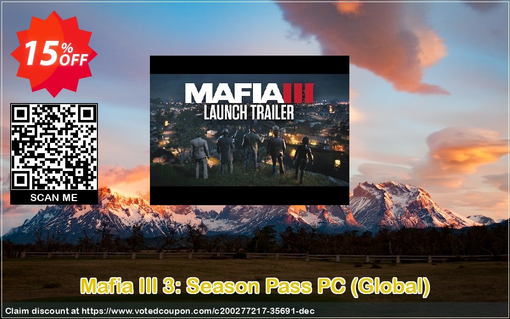 Mafia III 3: Season Pass PC, Global  Coupon Code Apr 2024, 15% OFF - VotedCoupon