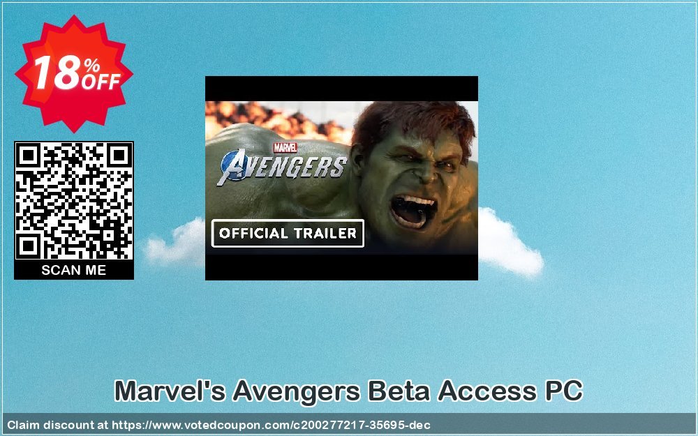 Marvel&#039;s Avengers Beta Access PC Coupon, discount Marvel's Avengers Beta Access PC Deal 2024 CDkeys. Promotion: Marvel's Avengers Beta Access PC Exclusive Sale offer 