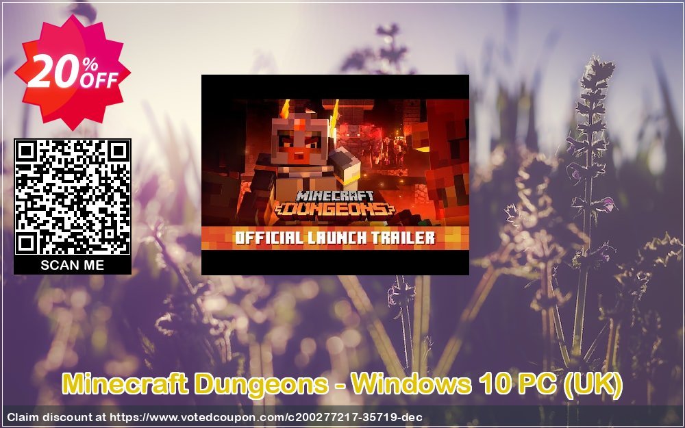Minecraft Dungeons - WINDOWS 10 PC, UK  Coupon, discount Minecraft Dungeons - Windows 10 PC (UK) Deal 2024 CDkeys. Promotion: Minecraft Dungeons - Windows 10 PC (UK) Exclusive Sale offer 