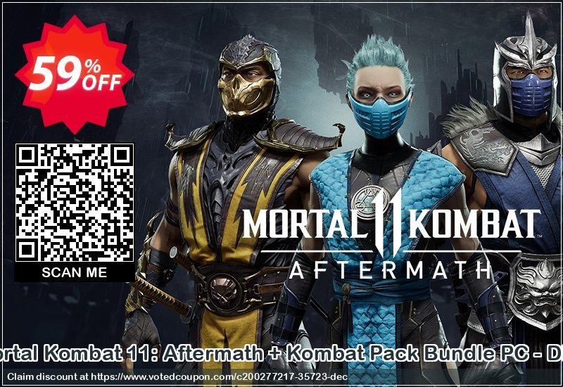 Mortal Kombat 11: Aftermath + Kombat Pack Bundle PC - DLC Coupon, discount Mortal Kombat 11: Aftermath + Kombat Pack Bundle PC - DLC Deal 2024 CDkeys. Promotion: Mortal Kombat 11: Aftermath + Kombat Pack Bundle PC - DLC Exclusive Sale offer 