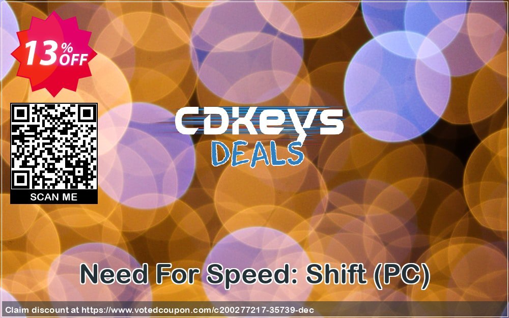 Need For Speed: Shift, PC  Coupon, discount Need For Speed: Shift (PC) Deal 2024 CDkeys. Promotion: Need For Speed: Shift (PC) Exclusive Sale offer 