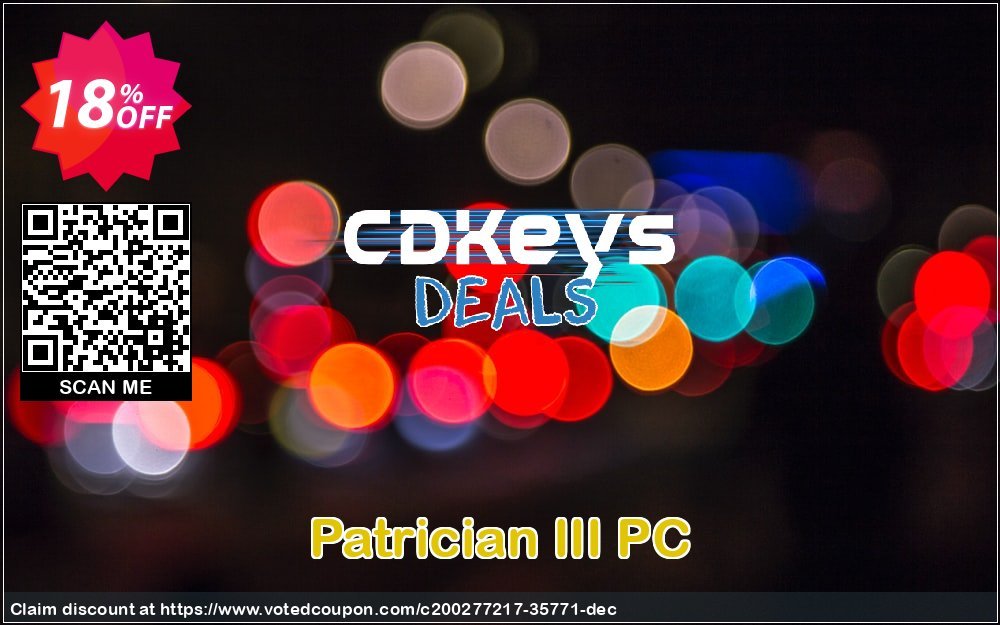 Patrician III PC Coupon, discount Patrician III PC Deal 2023 CDkeys. Promotion: Patrician III PC Exclusive Sale offer 