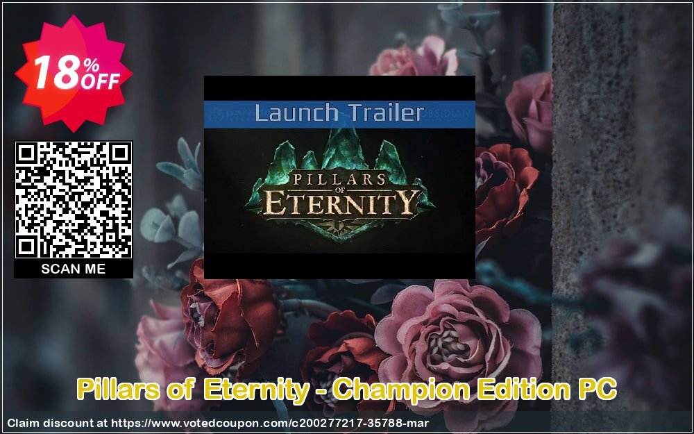 Pillars of Eternity - Champion Edition PC Coupon, discount Pillars of Eternity - Champion Edition PC Deal 2024 CDkeys. Promotion: Pillars of Eternity - Champion Edition PC Exclusive Sale offer 