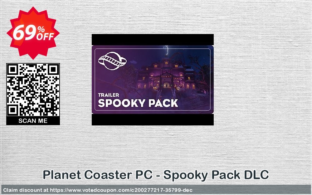 Planet Coaster PC - Spooky Pack DLC Coupon, discount Planet Coaster PC - Spooky Pack DLC Deal 2024 CDkeys. Promotion: Planet Coaster PC - Spooky Pack DLC Exclusive Sale offer 