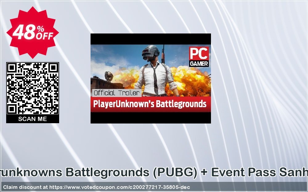 Playerunknowns Battlegrounds, PUBG + Event Pass Sanhok PC Coupon, discount Playerunknowns Battlegrounds (PUBG) + Event Pass Sanhok PC Deal 2023 CDkeys. Promotion: Playerunknowns Battlegrounds (PUBG) + Event Pass Sanhok PC Exclusive Sale offer 