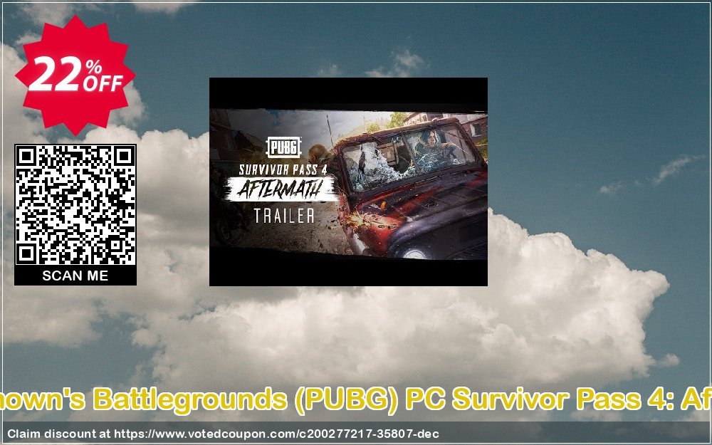 PlayerUnknown's Battlegrounds, PUBG PC Survivor Pass 4: Aftermath PC Coupon Code Apr 2024, 22% OFF - VotedCoupon