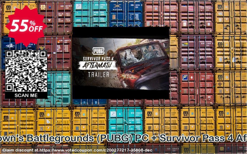 PlayerUnknown&#039;s Battlegrounds, PUBG PC + Survivor Pass 4 Aftermath DLC Coupon, discount PlayerUnknown's Battlegrounds (PUBG) PC + Survivor Pass 4 Aftermath DLC Deal 2024 CDkeys. Promotion: PlayerUnknown's Battlegrounds (PUBG) PC + Survivor Pass 4 Aftermath DLC Exclusive Sale offer 