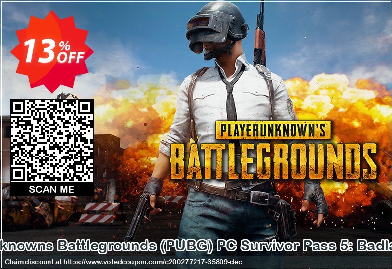 PlayerUnknowns Battlegrounds, PUBG PC Survivor Pass 5: Badlands DLC Coupon Code Apr 2024, 13% OFF - VotedCoupon