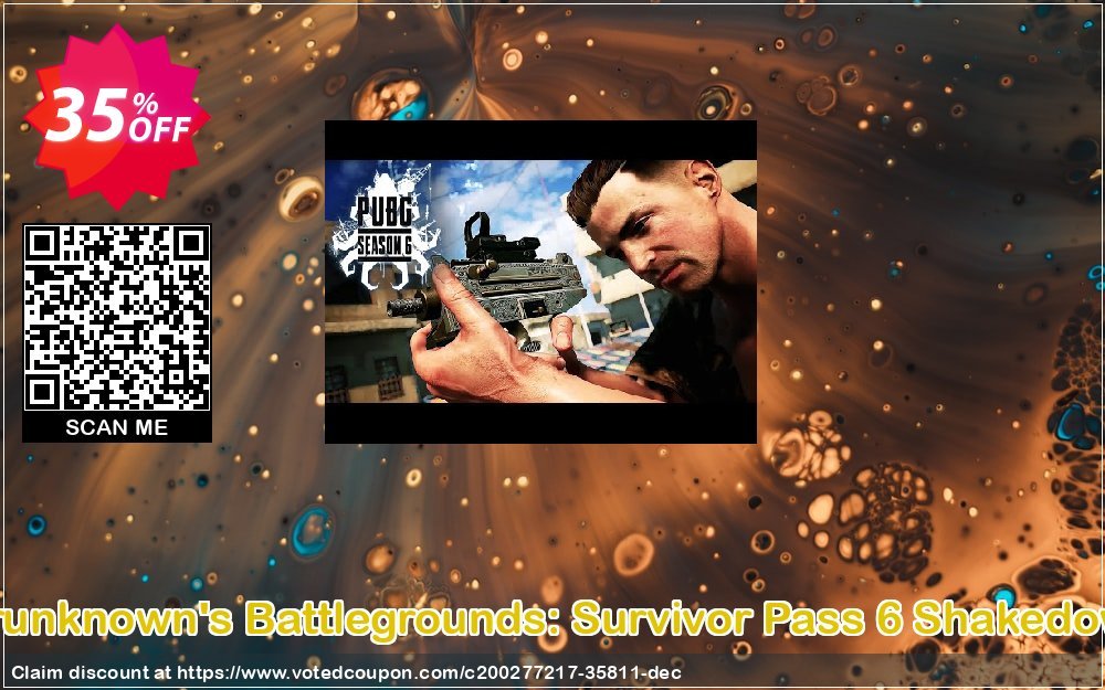 Playerunknown&#039;s Battlegrounds: Survivor Pass 6 Shakedown PC Coupon, discount Playerunknown's Battlegrounds: Survivor Pass 6 Shakedown PC Deal 2023 CDkeys. Promotion: Playerunknown's Battlegrounds: Survivor Pass 6 Shakedown PC Exclusive Sale offer 