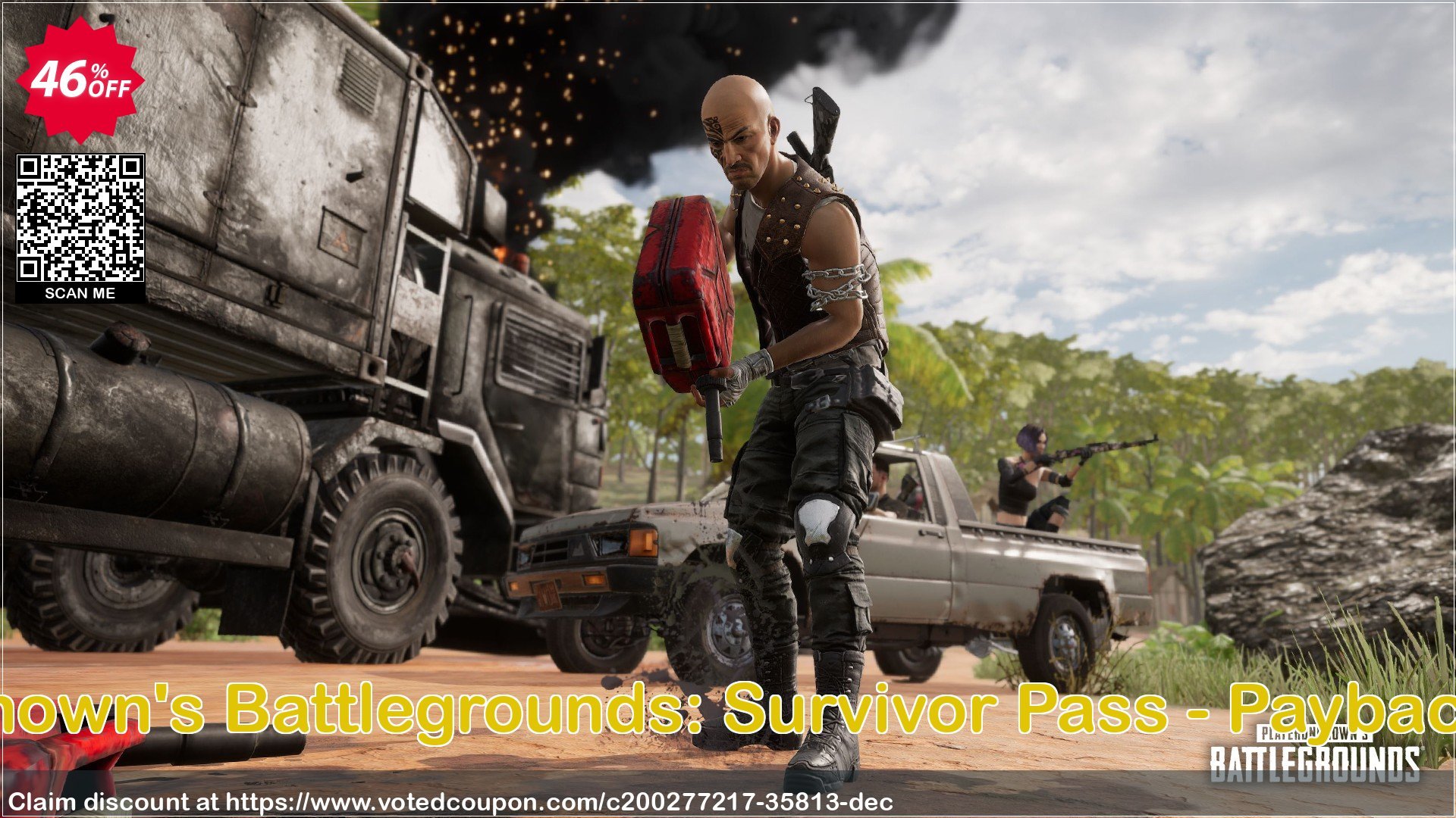 Playerunknown's Battlegrounds: Survivor Pass - Payback PC - DLC Coupon Code Apr 2024, 46% OFF - VotedCoupon