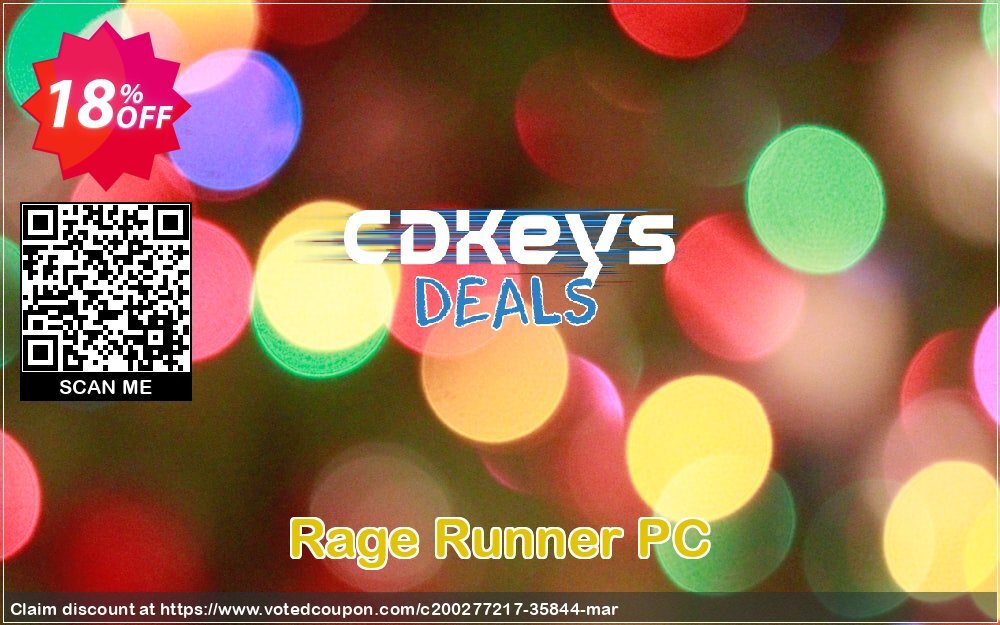 Rage Runner PC Coupon, discount Rage Runner PC Deal 2024 CDkeys. Promotion: Rage Runner PC Exclusive Sale offer 